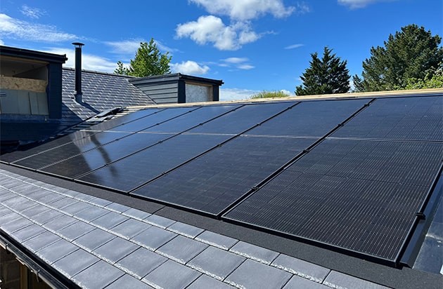 integrated solar panels on roof