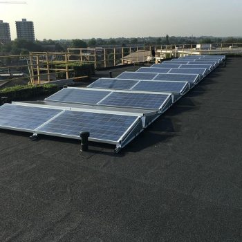 solar panels flat roof