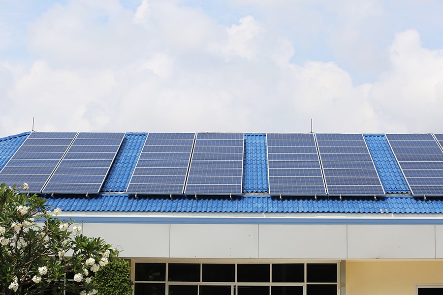 Solar Panels on a Bowls Club