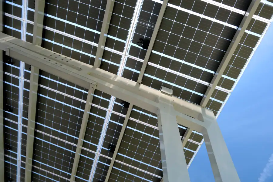 Solar PV Canopy Underneath