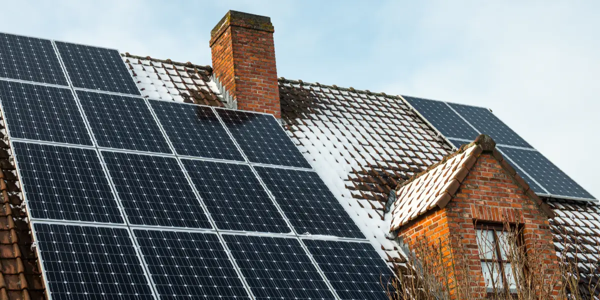 Snow on Solar Panels